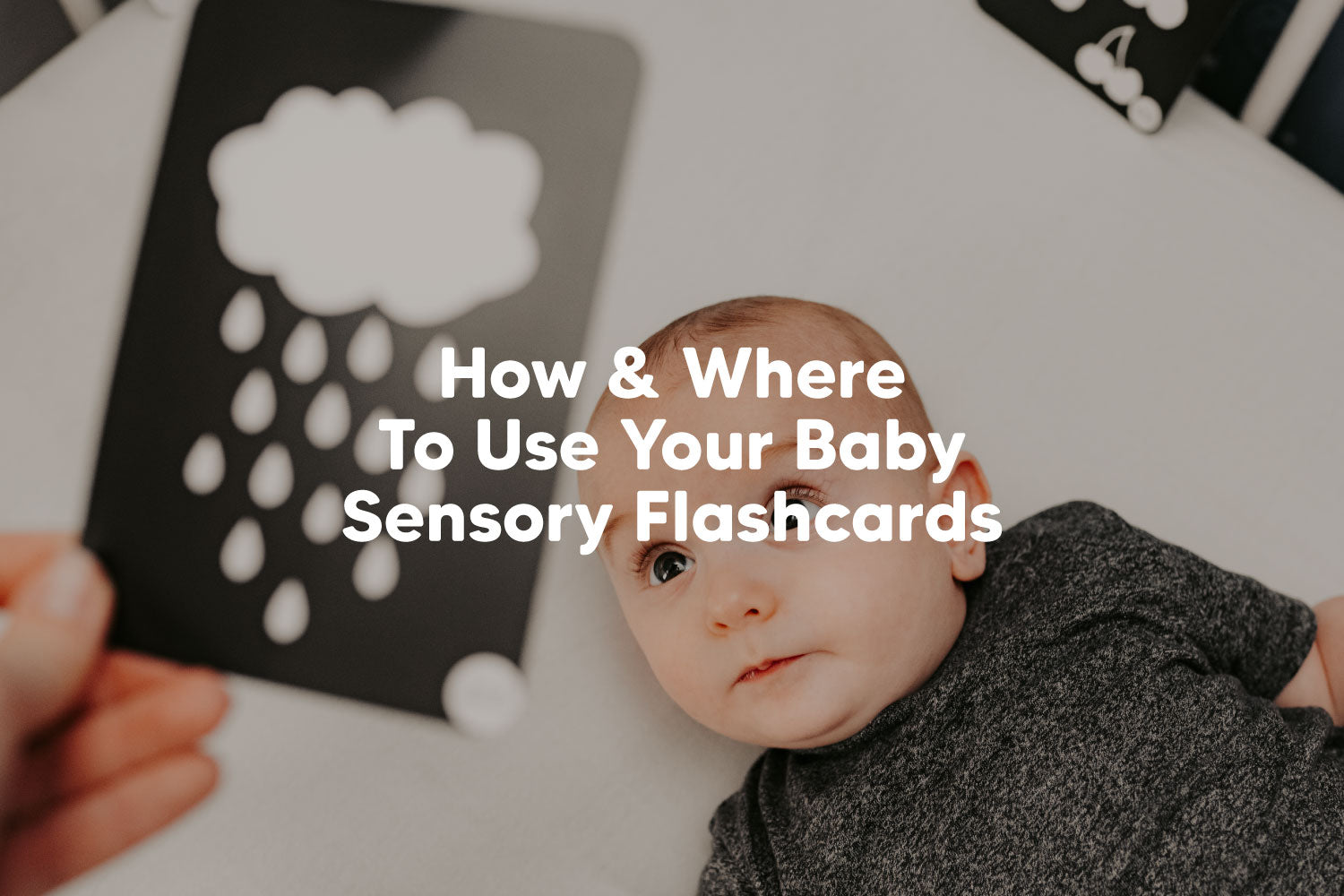 Flashcards sensoriels pour bébé de 3 mois et plus