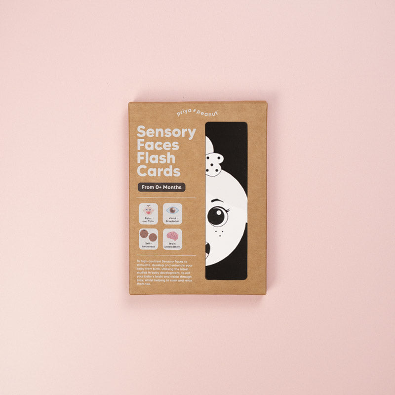 Sensory Faces Flash Cards (0+ Months)